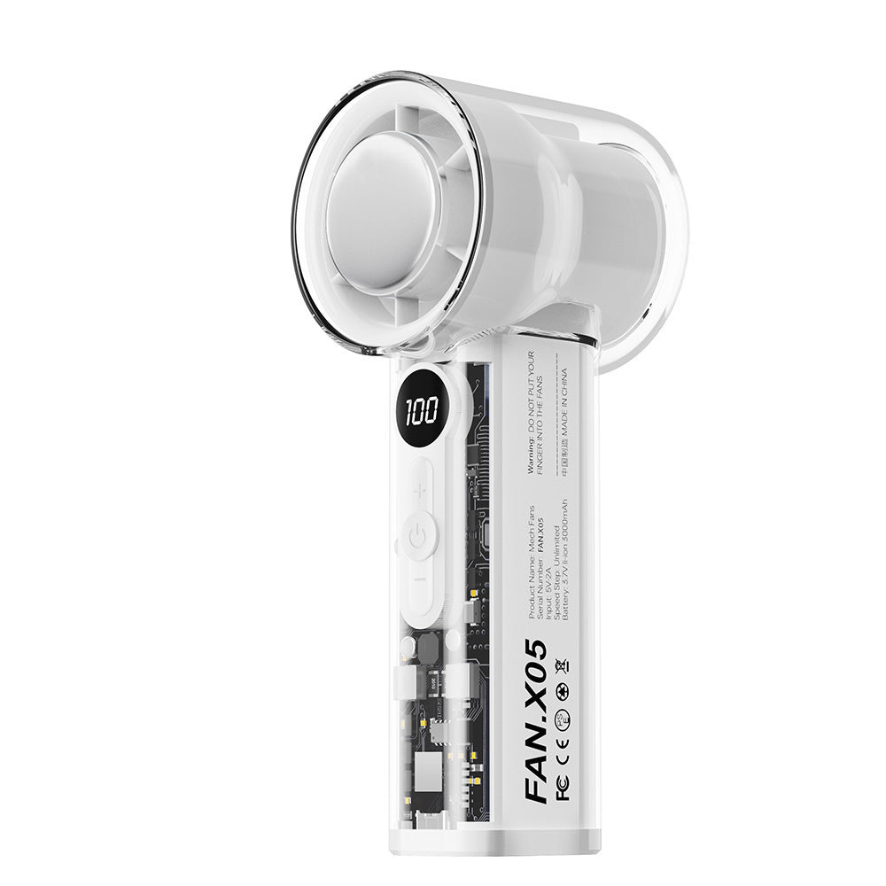 Semiconductor Ice Compress Cooling Fan — Portable Handheld Digital Display USB Fan — Prime Trend Market