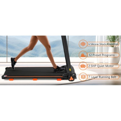 Folding Treadmill for Home | 2.5HP Quiet Motor | 300LB Capacity | Heart Rate | Incline | Bluetooth Speaker — Prime Trend Market