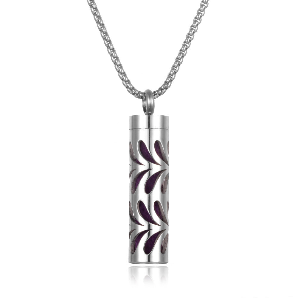 Aromatherapy Essential Oil Pendant Necklace — Titanium Steel Diffuser Locket | 16 Styles + Cotton Pads — Prime Trend Market