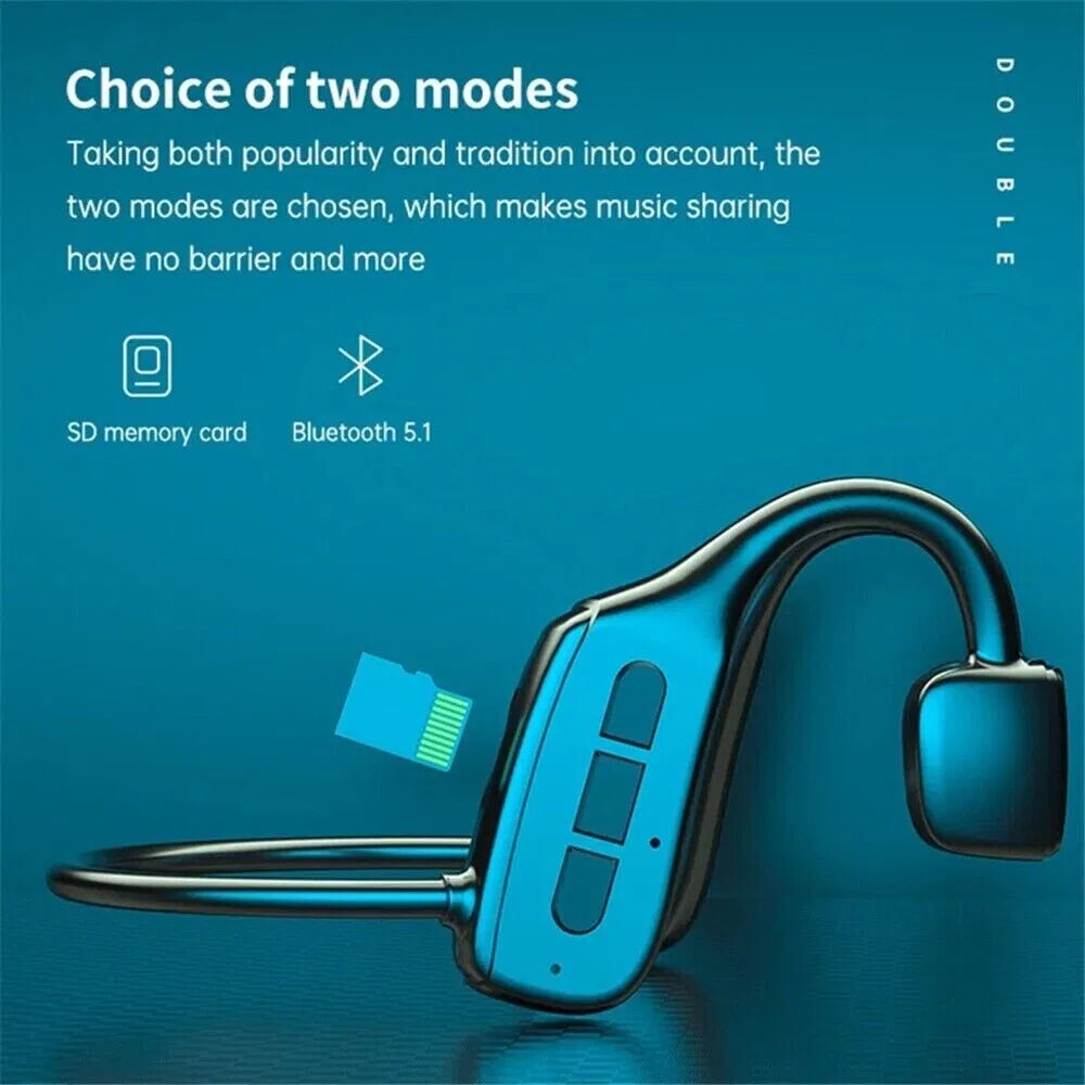Bone Conduction Headphones | Bluetooth 5.1 Open-Ear Wireless Sport Headset — Prime Trend Market