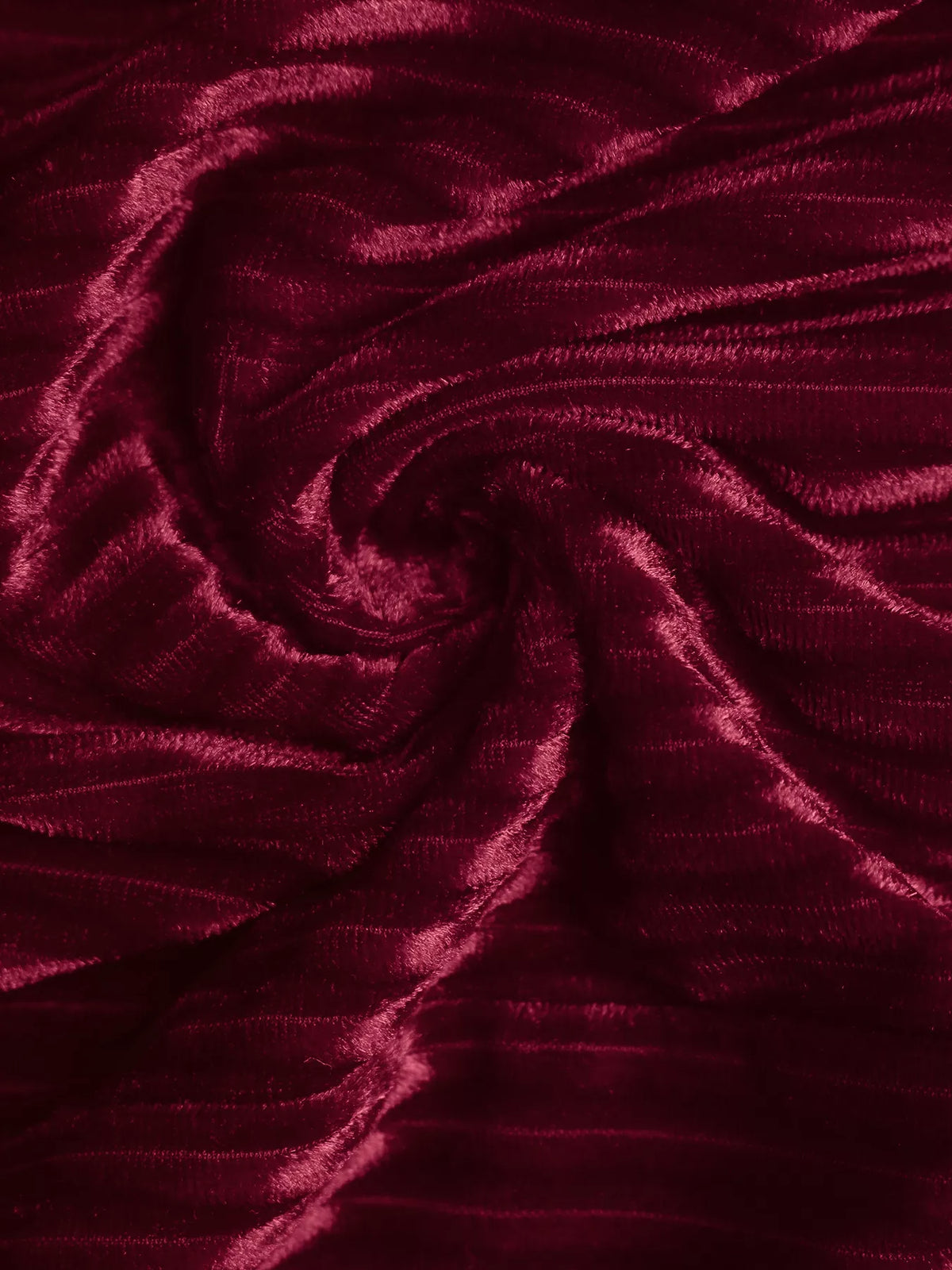 Perfee Burgundy Tie-Neck Velvet Tiered Mini Dress