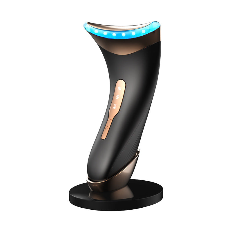 Luxury EMS Tri-Color LED Neck Beauty Device — Lift, Firm & Rejuvenate Neck Skin — Eliza & Tuan