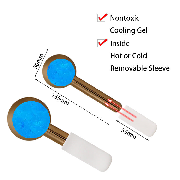 Luxury Stainless Steel Ice Facial Massage Roller — Cryo Stick Cooling Massager for Face Lifting & Depuffing — Prime Trend Market