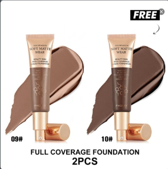 Full Coverage Foundation — Oil-Controlling, Lightweight & Flawless | 10 Shades — Prime Trend Market