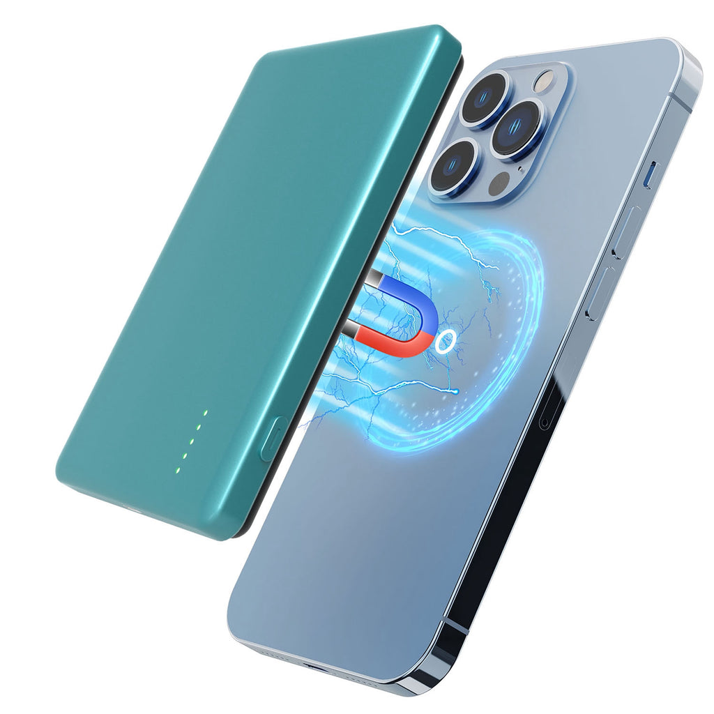 2-in-1 MagSafe Wireless Power Bank 5000mAh — PD20W Fast Charging, Ultra-Slim 8mm, 4 Colors — Prime Trend Market