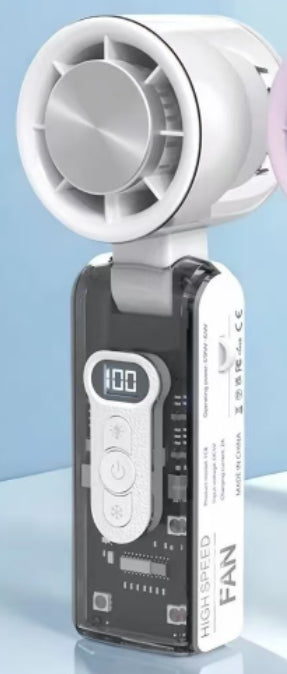 Semiconductor Ice Compress Cooling Fan — Portable Handheld Digital Display USB Fan — Prime Trend Market