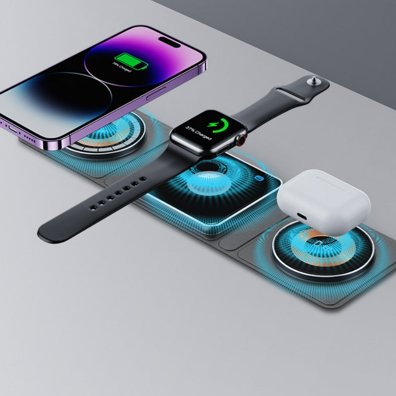 MagSafe Transparent 3-in-1 Wireless Charger — iPhone, Apple Watch & AirPods — Prime Trend Market