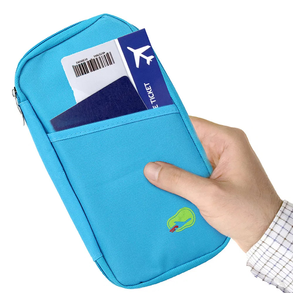 Travel Passport Wallet | 12-Cell Organizer | Water-Repellent | Card, ID & Phone Holder — Eliza & Tuan