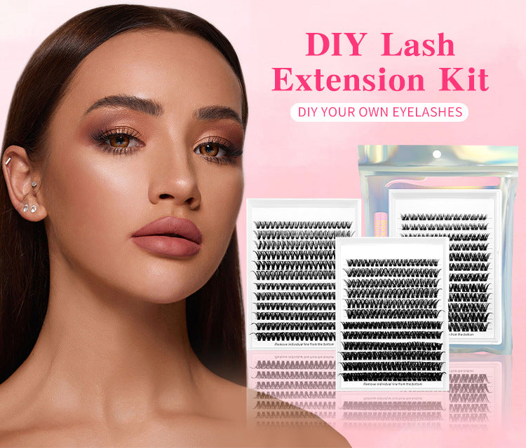 DIY Lash Extension Kit — 280pcs Individual Lash Clusters | D Curl, Thick Volume, Natural Look — Prime Trend Market