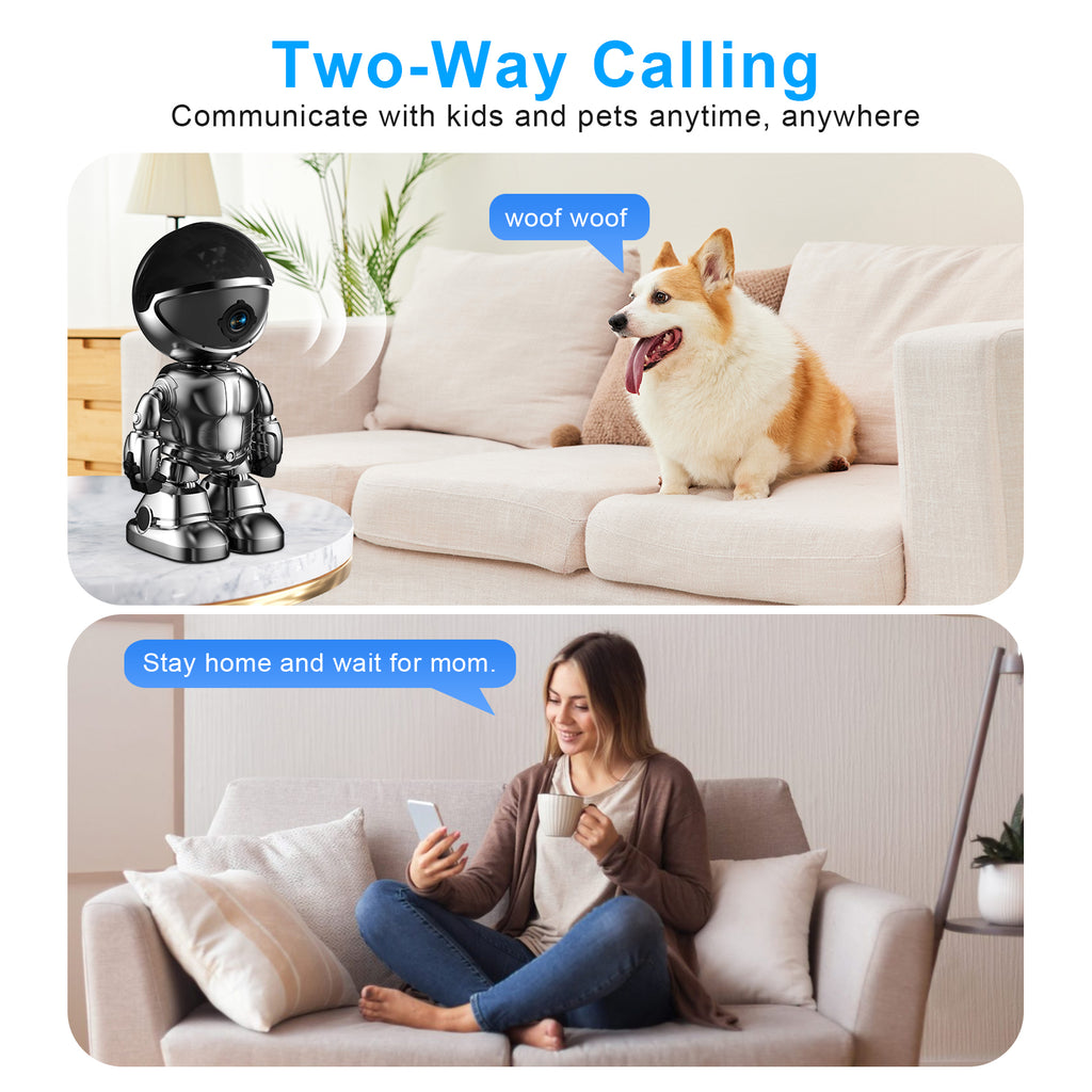 Smart PTZ WiFi Security Camera Pro | AI Tracking 350° Pan + Night Vision + 128GB — Prime Trend Market