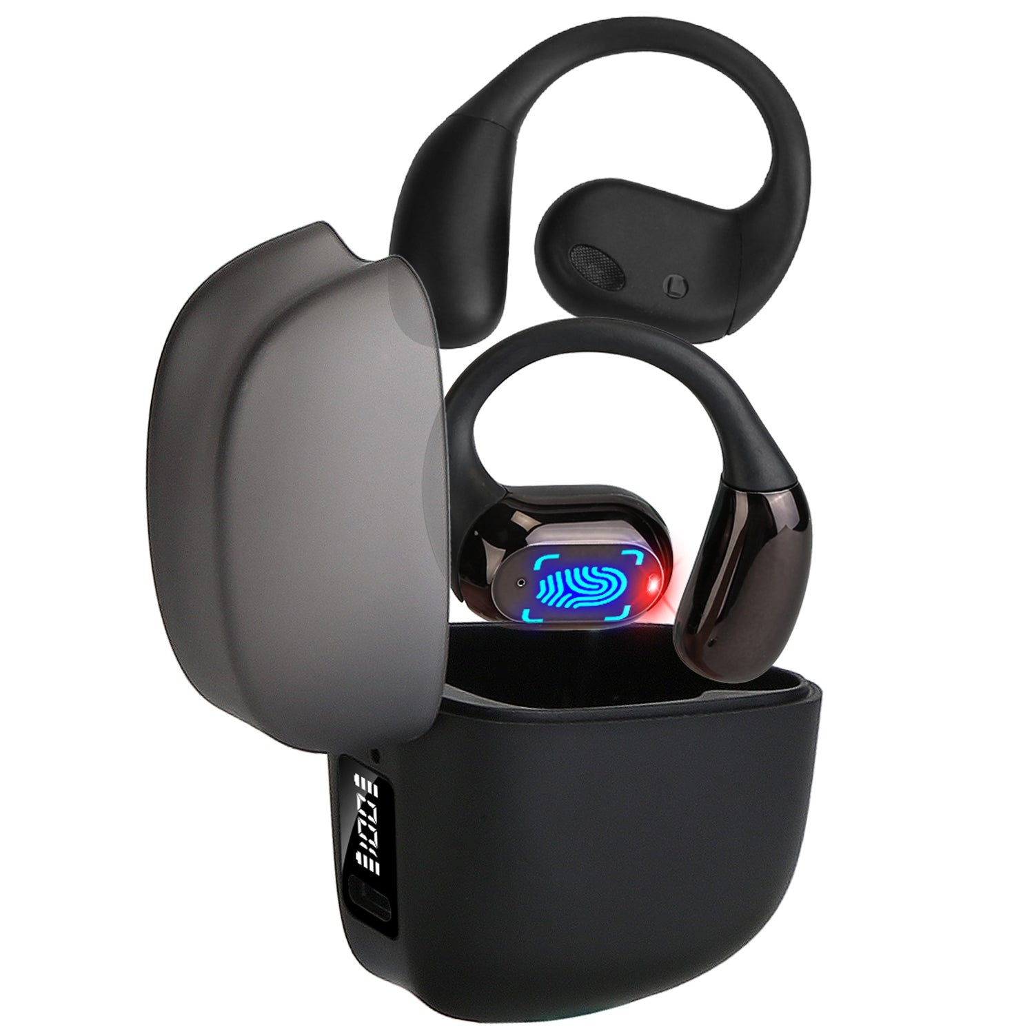 Open Ear Sport Earbuds | Bluetooth 5.4 Earhook | IPX5 Waterproof | 300Hr Standby | LED Case — Prime Trend Market