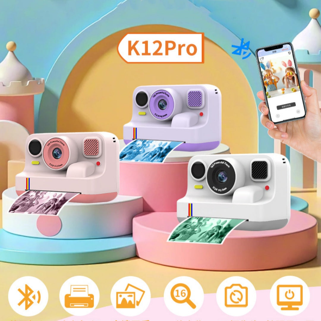 SnapPrint Pro Instant HD Color-Printing Camera — Bluetooth, 32GB & 3 Rolls Photo Paper Included — Prime Trend Market