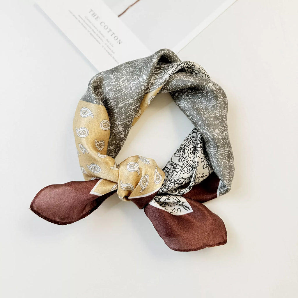 Printed Mulberry Silk Square Scarf