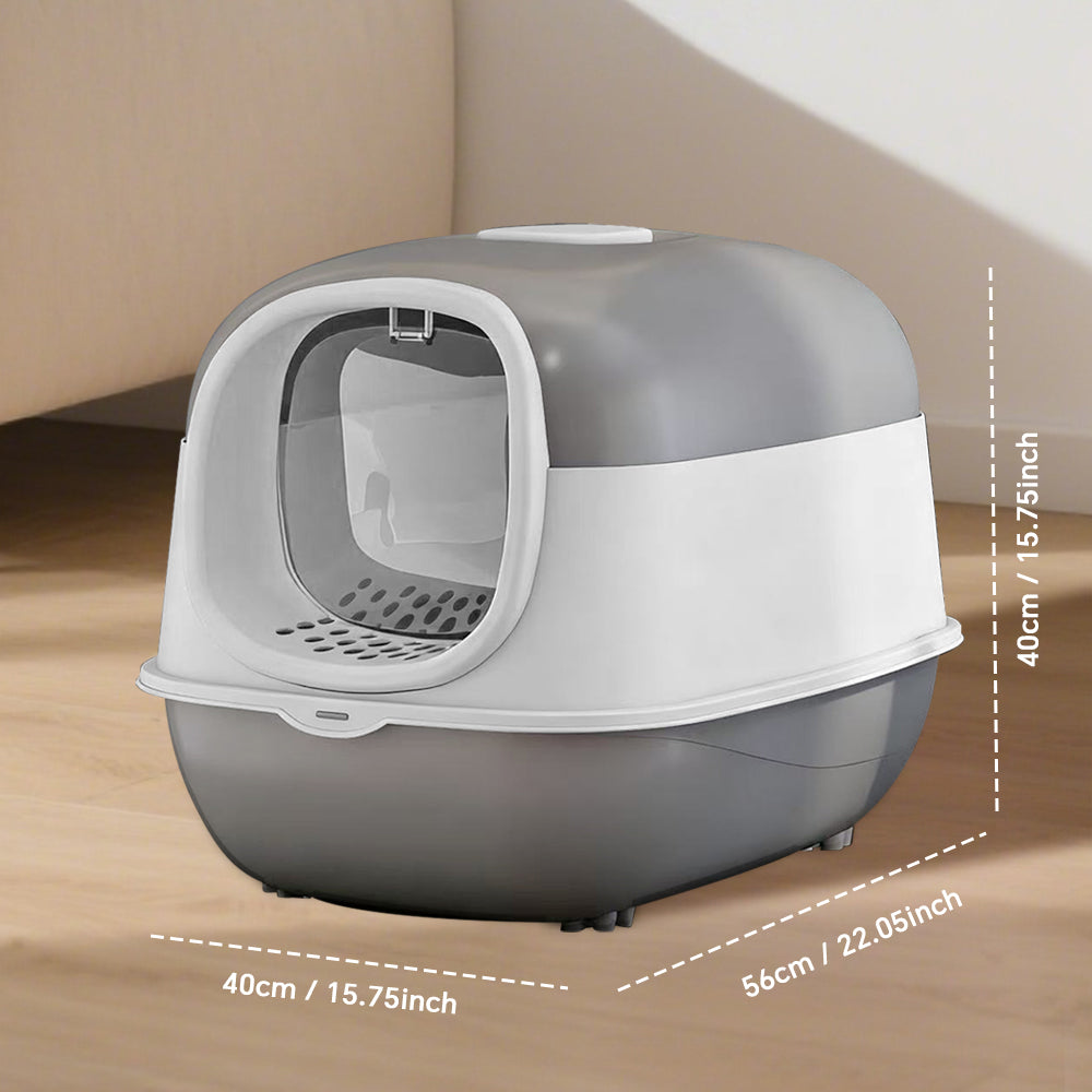 Premium Antibacterial Enclosed Cat Litter Box — Odor-Lock, Anti-Splash, Easy Clean — Prime Trend Market