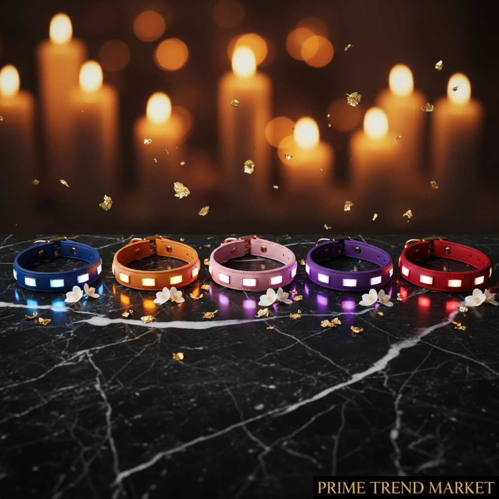 Luxury LED Safety Night Collar for Cats & Dogs — USB Rechargeable Luminous Pet Collar — Prime Trend Market