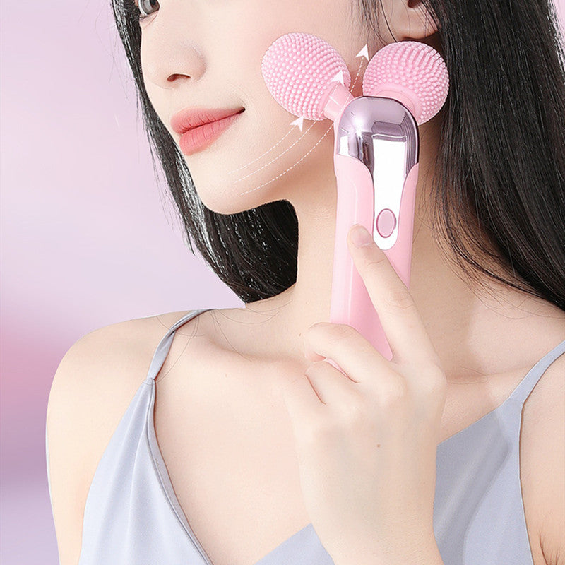 Luxury Facial Cleansing & V-Face Slimming Roller — USB Vibration Beauty Device — Prime Trend Market