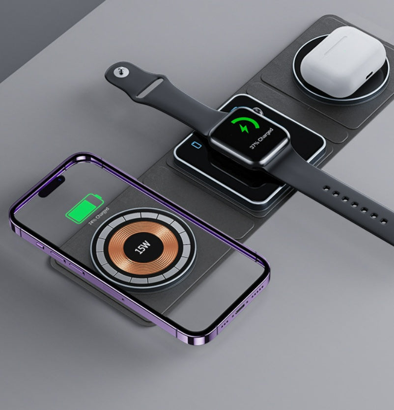 MagSafe Transparent 3-in-1 Wireless Charger — iPhone, Apple Watch & AirPods — Prime Trend Market