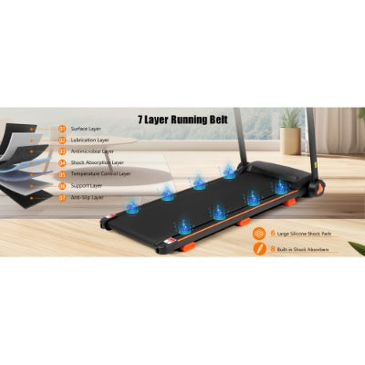Folding Treadmill for Home | 2.5HP Quiet Motor | 300LB Capacity | Heart Rate | Incline | Bluetooth Speaker — Prime Trend Market