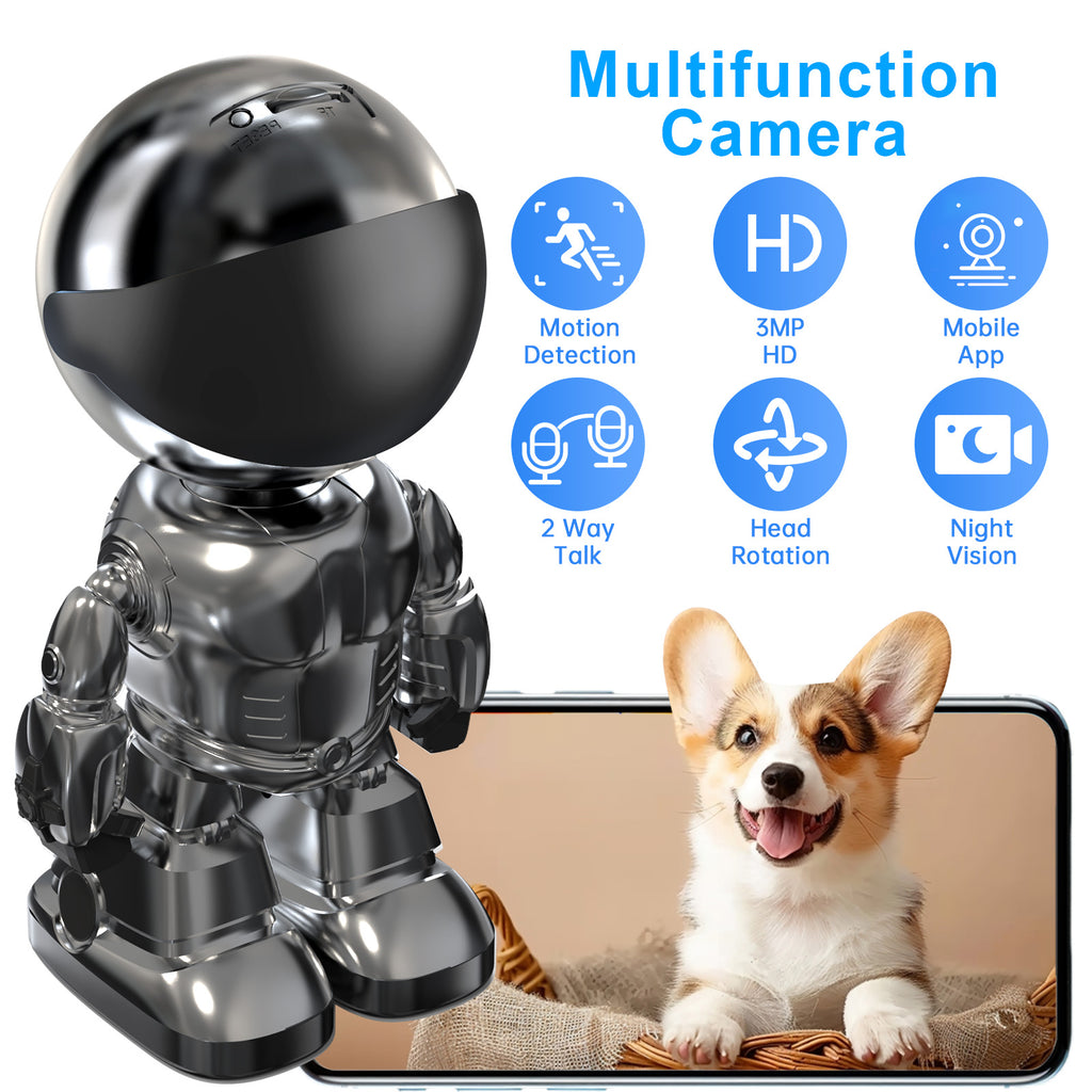 Smart PTZ WiFi Security Camera Pro | AI Tracking 350° Pan + Night Vision + 128GB — Prime Trend Market
