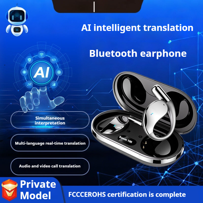 Wireless Sports Earphones | AI Translation + E-Sports Mode | Noise Reduction | 8H Battery | Beige & Black — Prime Trend Market