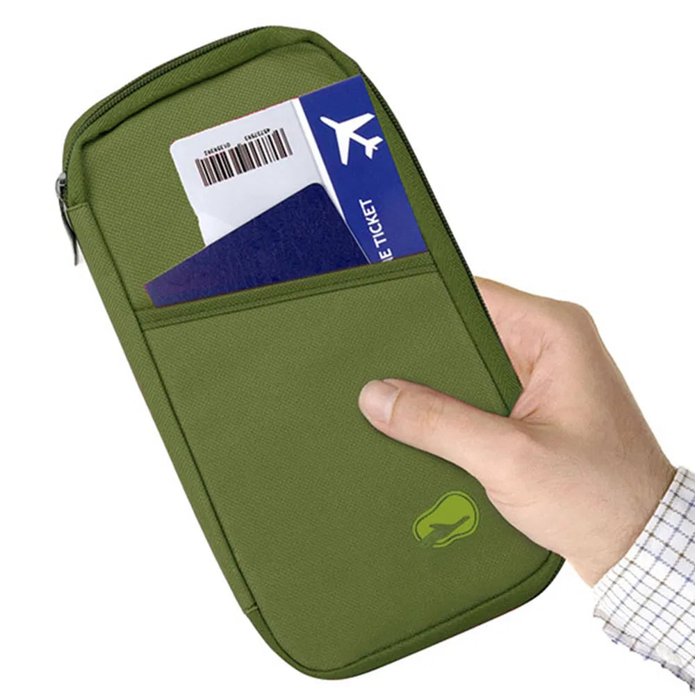 Travel Passport Wallet | 12-Cell Organizer | Water-Repellent | Card, ID & Phone Holder — Eliza & Tuan