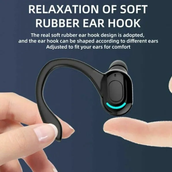 Wireless Bluetooth 5.1 Earpiece | Hook Headset | Stereo | Noise Cancelling | Left & Right Ear — Prime Trend Market