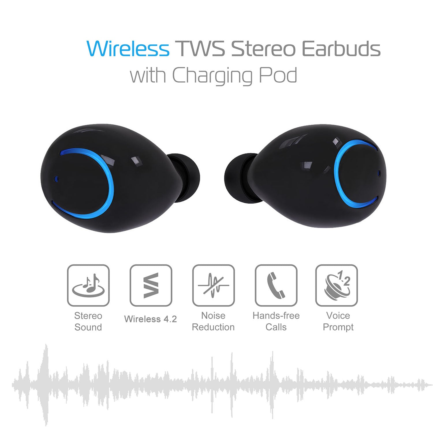 Wireless TWS Stereo Earbuds | Bluetooth 5.0 | True Wireless with Charging Case — Prime Trend Market