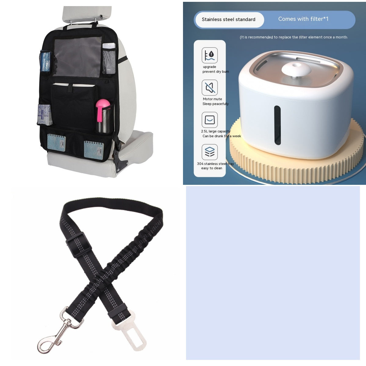 Luxury Smart Pet Water Fountain — Auto-Circulation, LED Light, 7 Colors & 4 Styles — Prime Trend Market