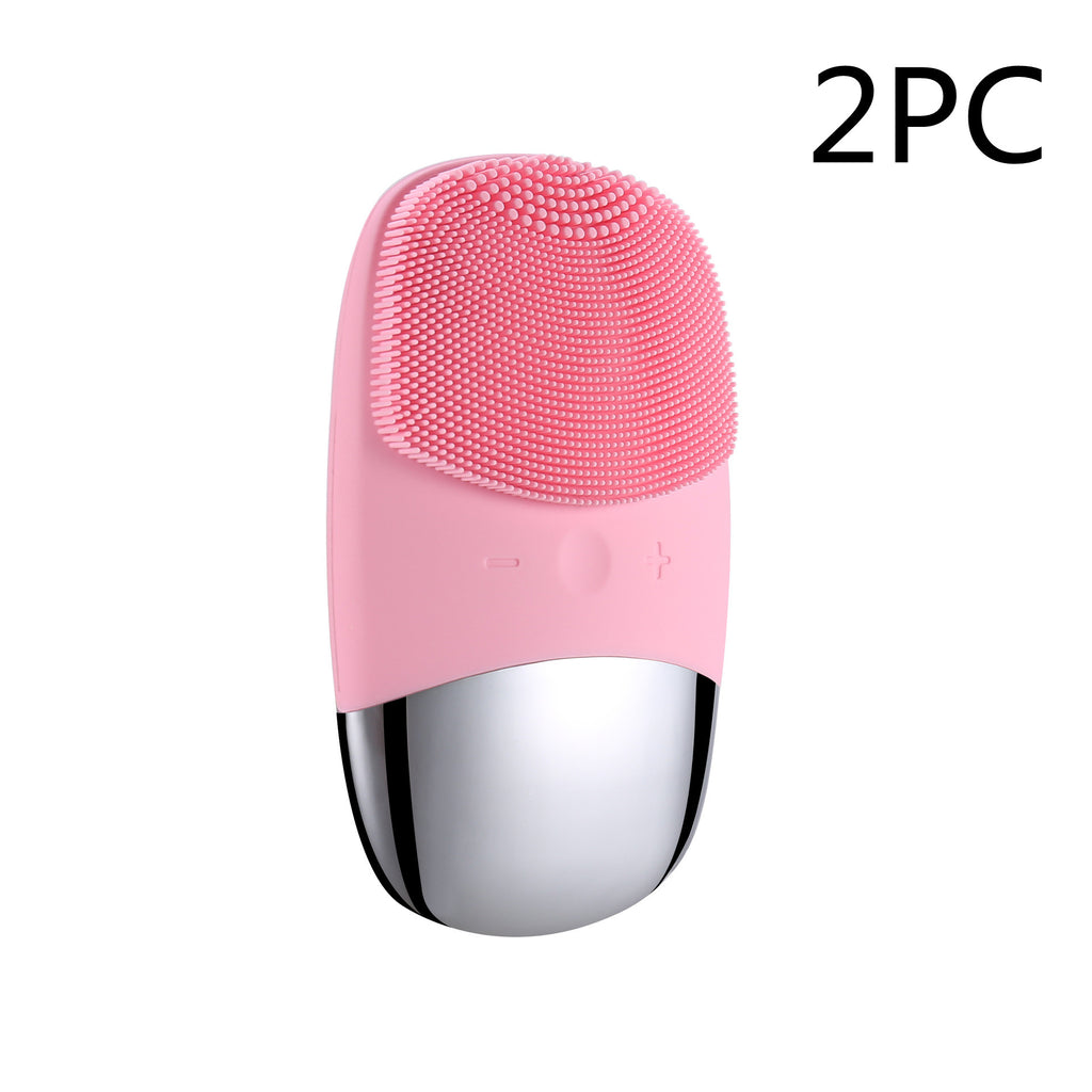 Luxury Mini Silicone Electric Face Cleansing Brush — Sonic Vibration Deep Pore Cleanser — Prime Trend Market