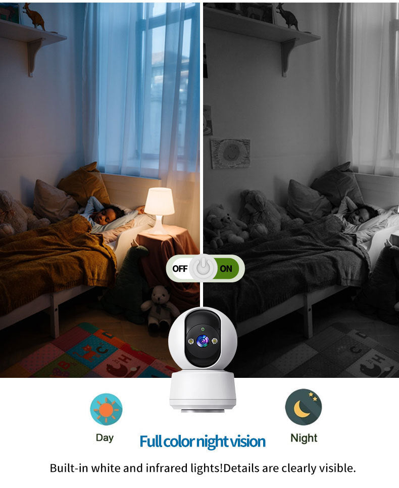 Smart 360° Pan-Tilt HD Security Camera — WiFi & 4G, Remote Control, Indoor Home Surveillance — Prime Trend Market
