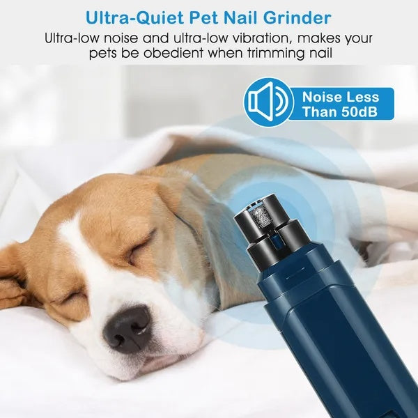 Professional Pet Nail Grinder — 2-Speed Quiet USB Rechargeable Trimmer — Prime Trend Market