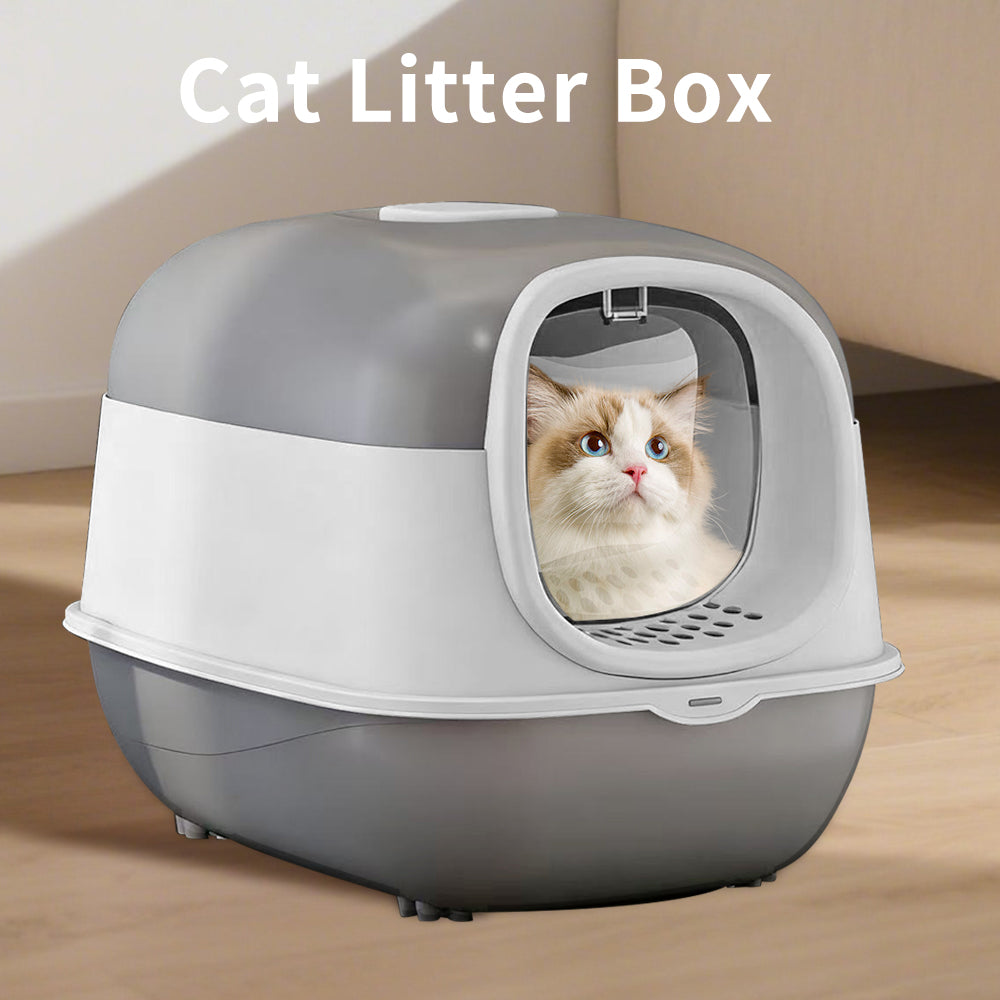 Premium Antibacterial Enclosed Cat Litter Box — Odor-Lock, Anti-Splash, Easy Clean — Prime Trend Market