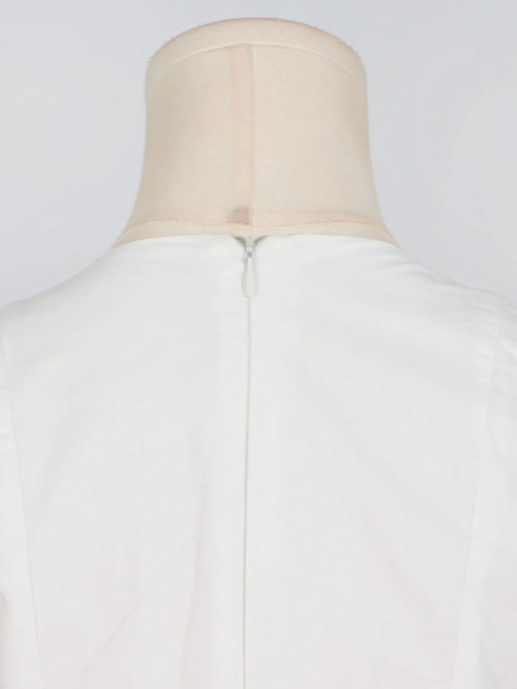 White Deep-V Puff-Sleeve Ruffle Mini Dress