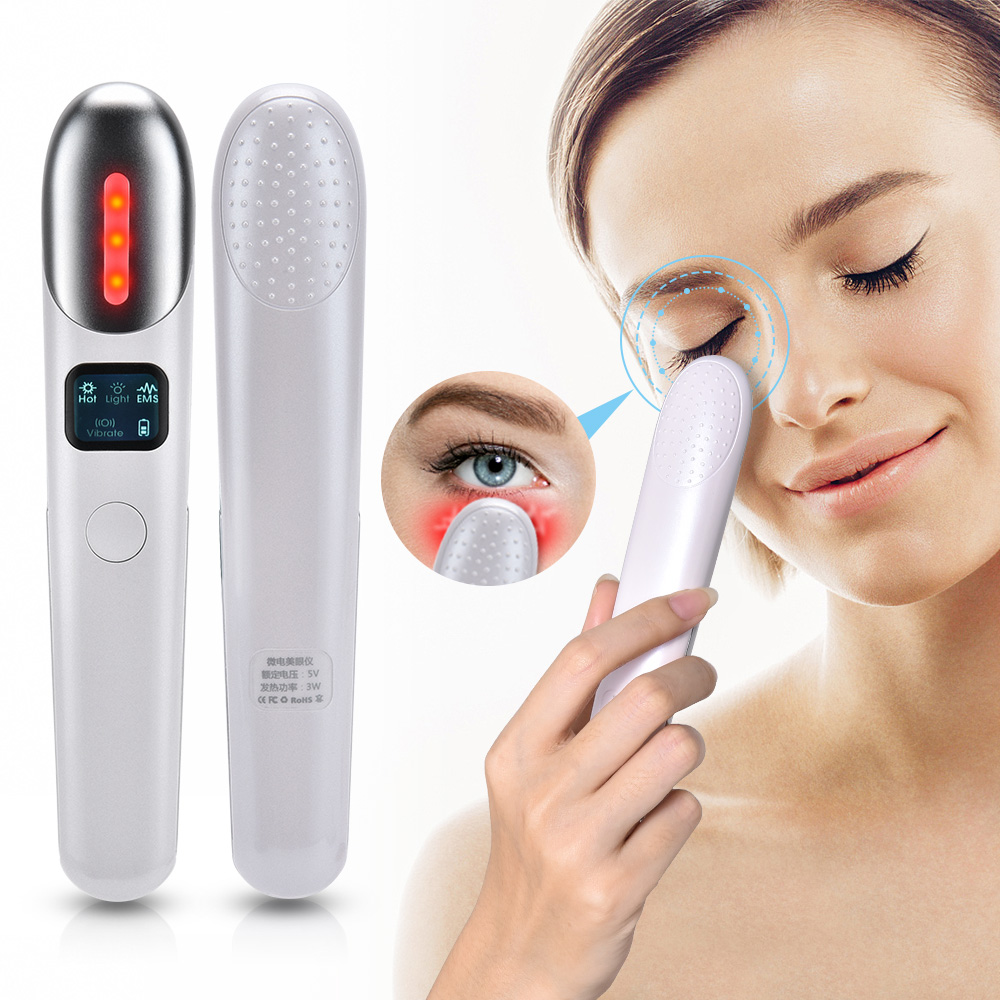 Luxury EMS Red Light Eye Beauty Massager — Dark Circles, Eye Bags, Fine Lines & Fatigue Relief Device — Eliza & Tuan
