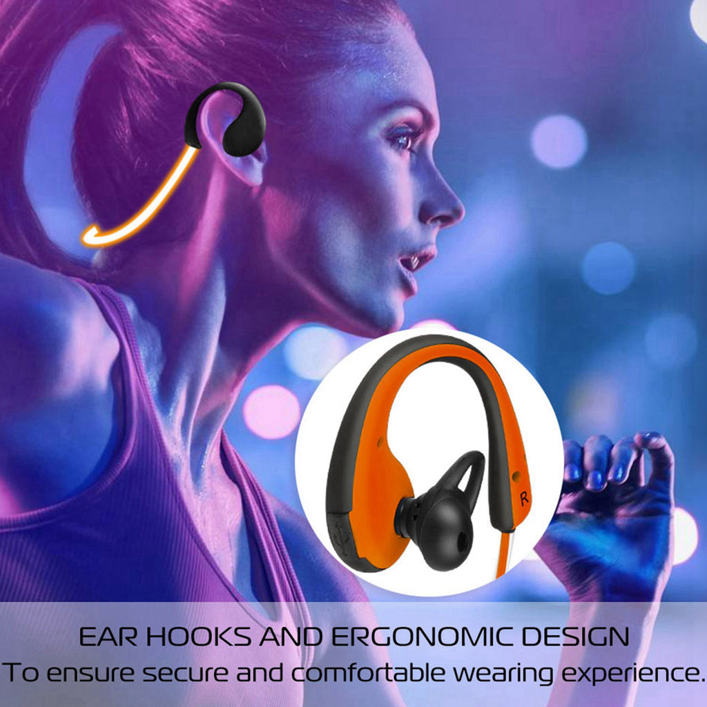 Wireless Sports Neckband Earphones — Bluetooth V4.1, LED Light, Sweat-Proof, 8Hr Battery — Eliza & Tuan