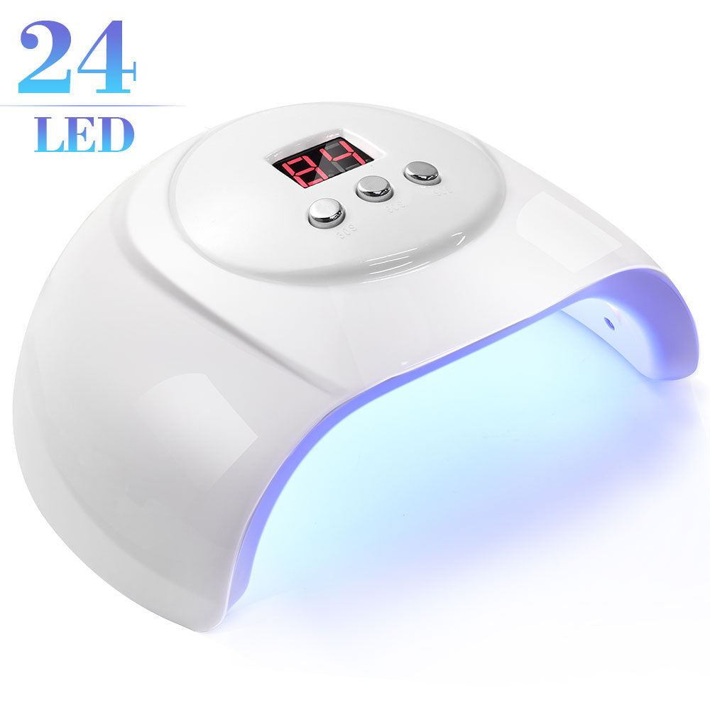 UV LED Nail Lamp – 24 LED 2-in-1 Gel Polish Dryer with 3 Timers & LCD Display — Prime Trend Market