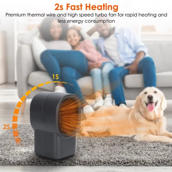 500W Portable Mini Desktop Space Heater — Fast Heating, Quiet & Energy-Saving — Prime Trend Market