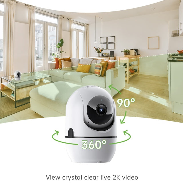 PTZ WiFi Security Camera — AI Tracking, 2-Way Audio, Night Vision & 360° Coverage — Prime Trend Market