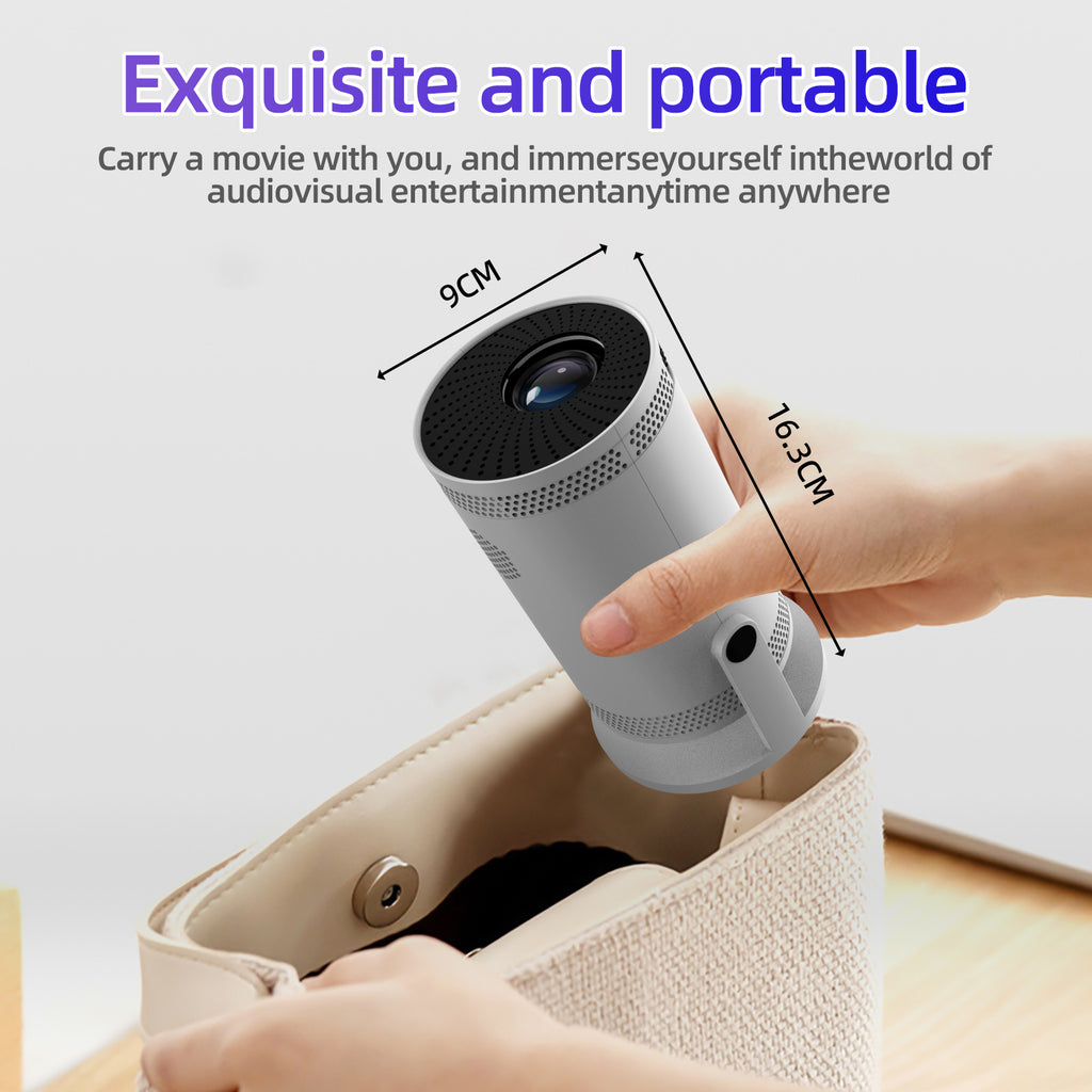 CinemaMax™ HD Portable Projector — Wireless & Wired Screen Mirror | Movie Night Gift — Prime Trend Market