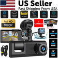 Triple Lens Dash Cam 1080P HD | Front, Rear & Interior Recording + G-Sensor — Prime Trend Market