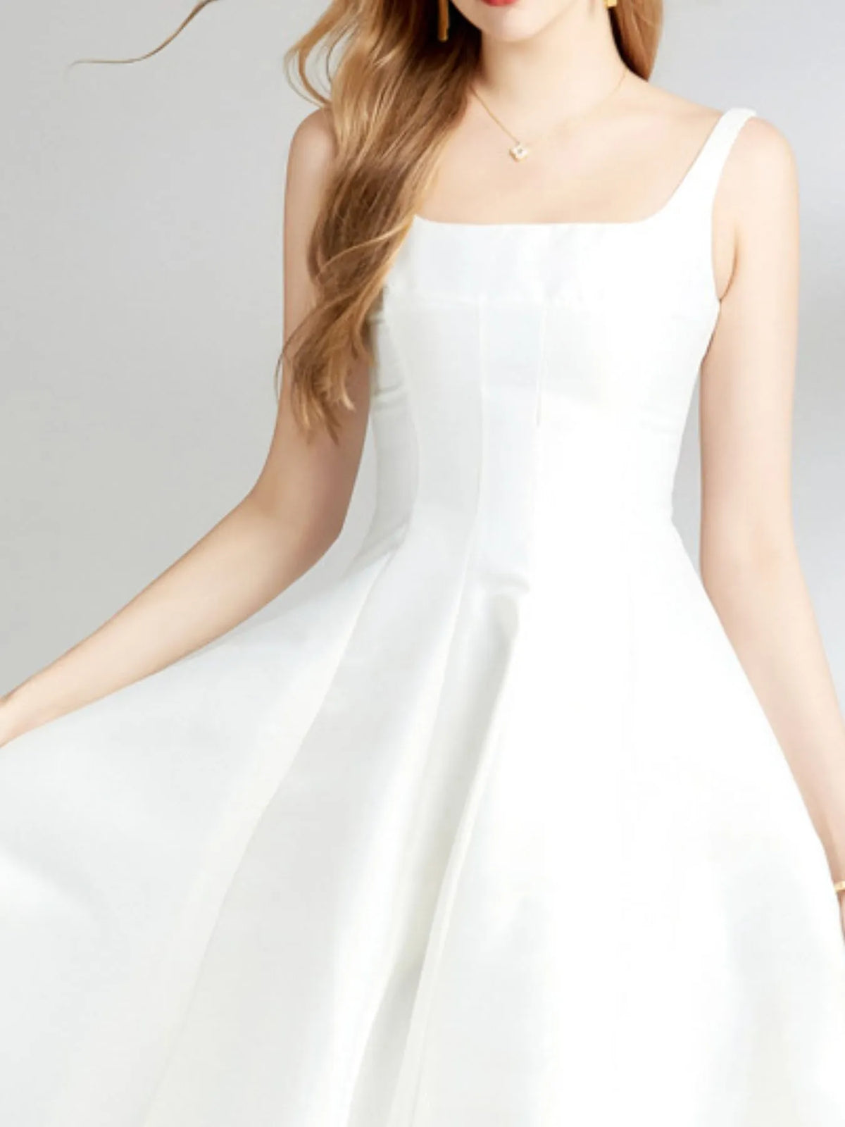 Sleeveless A-Line Midi Dress