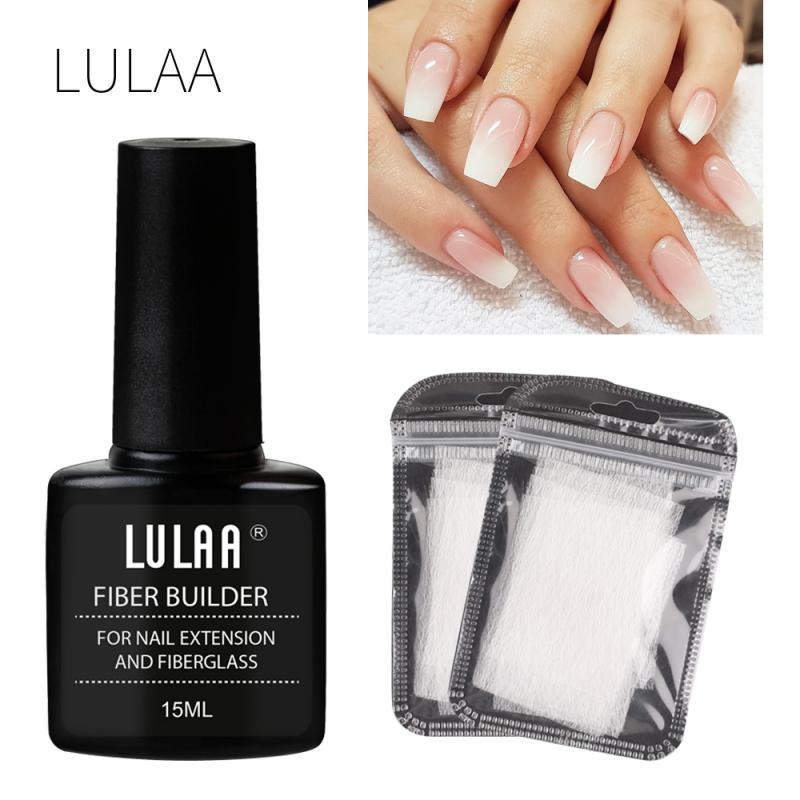 Nail Extension Fiber Gel Set — Paper-Free Fiberglass Builder Kit — Prime Trend Market