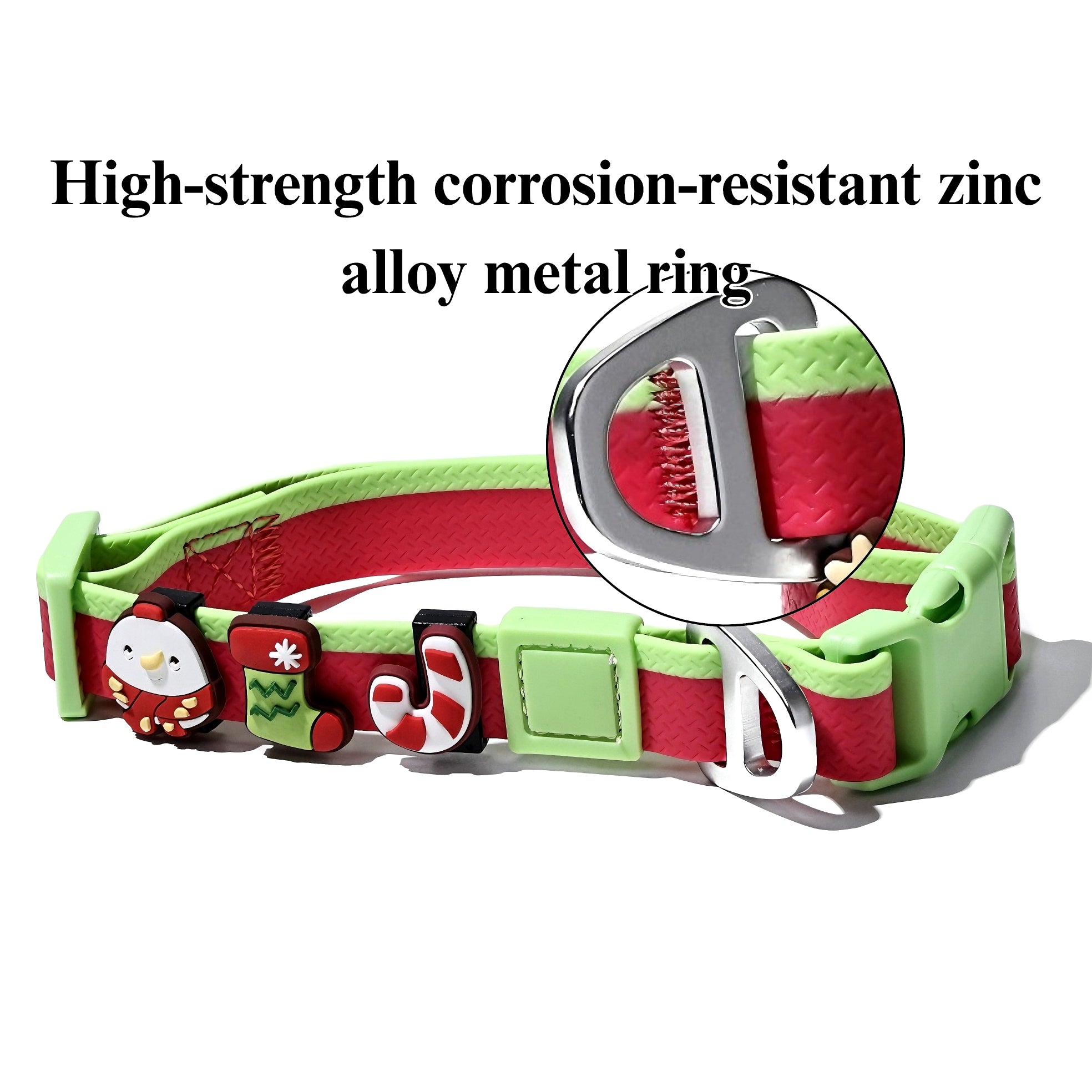 Dual-Color Embossed Pet Leash Set — Waterproof PVC Collar & Leash with DIY Accessories for Dogs — Prime Trend Market