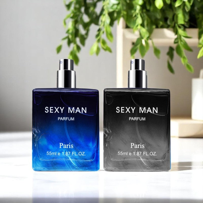 Men's Niche Long-Lasting Fragrance Perfume — Bold Black & Electric Blue for Him — Prime Trend Market