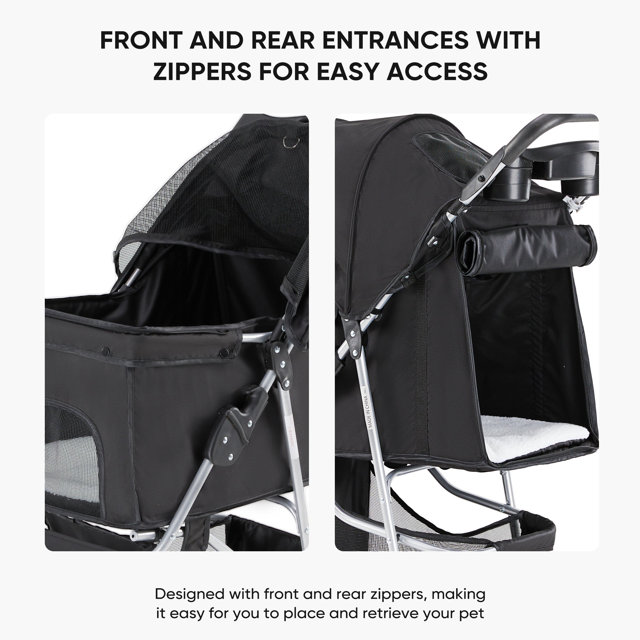 Luxury Pet Stroller Cart for Cats & Dogs — Foldable, All-Terrain, Breathable — Prime Trend Market