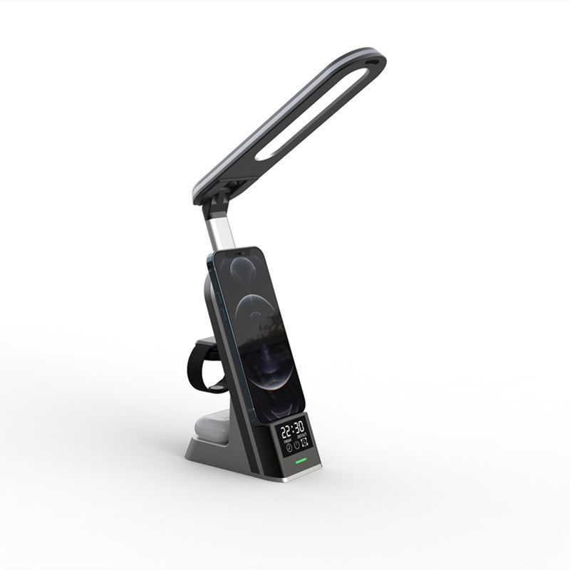 LED Desk Lamp with Wireless Charger — 2-in-1 Bedside & Office Light — Prime Trend Market