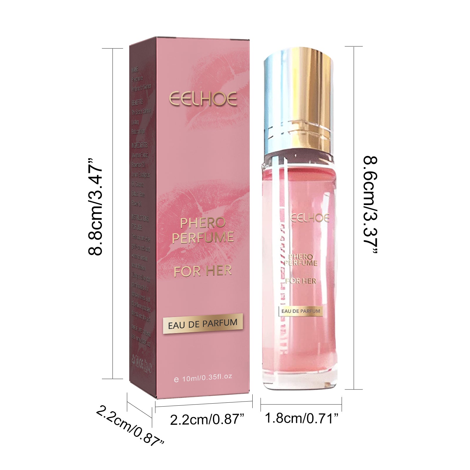 EELHOE Lavender & Rosehip Floral Niche Eau de Toilette — Roller Perfume for Women | 40ml Travel Size — Prime Trend Market