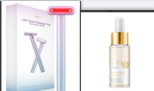Luxury EMS Wand Face & Neck Massager — Rotatable LED Micro-Current Vibration Skin Care Device — Eliza & Tuan