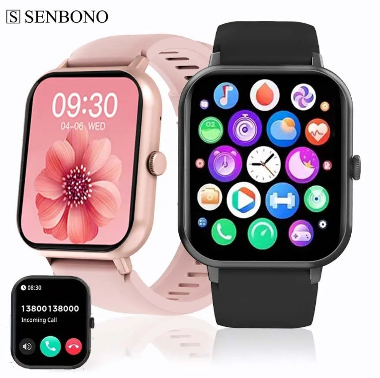 ZL54CJ Square Smartwatch – BT Calls, Heart Rate, Sport Mode, Fitness Tracker, Waterproof, iOS & Android (Women & Men) — Prime Trend Market