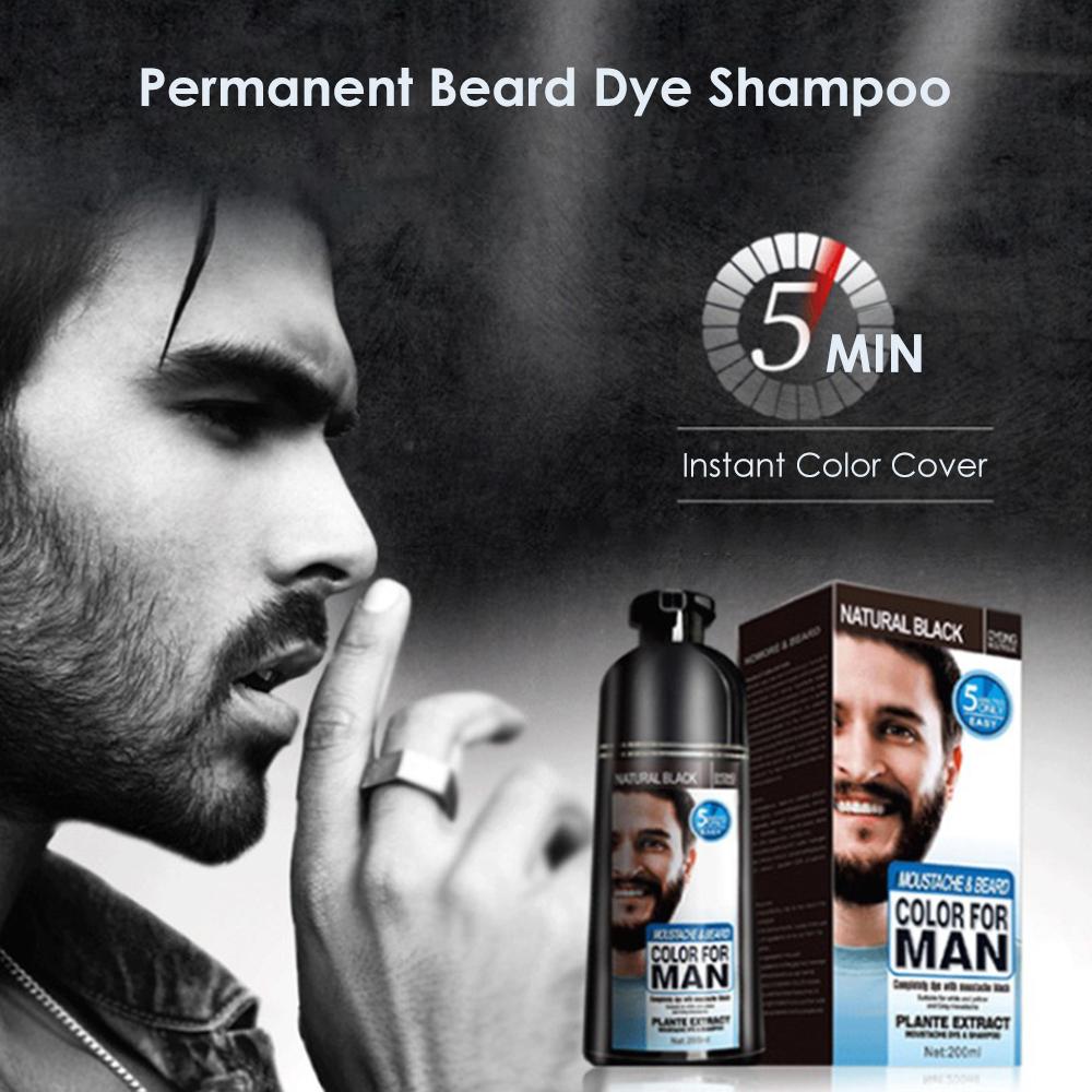Beard & Hair Color Shampoo for Men | Natural Permanent Dye, Colors in Minutes, Long Lasting | 200ml — Prime Trend Market